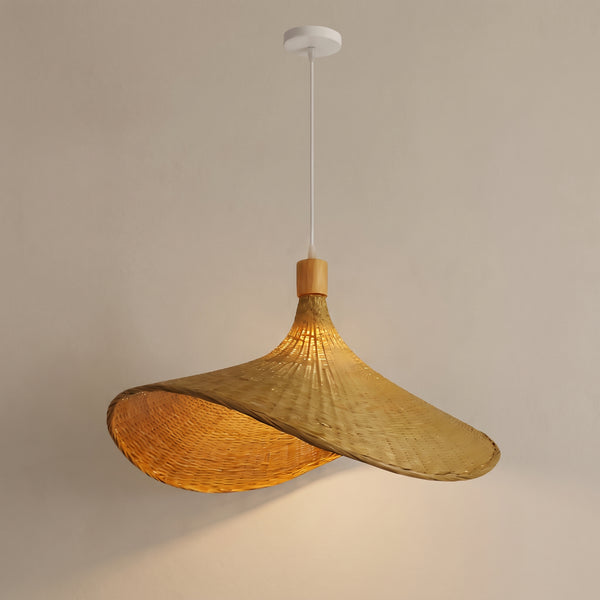 Rustic Raphia Charm Rattan Light