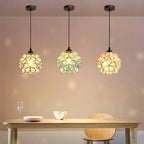 Nordic Handmade Brass Glass Pendant Light