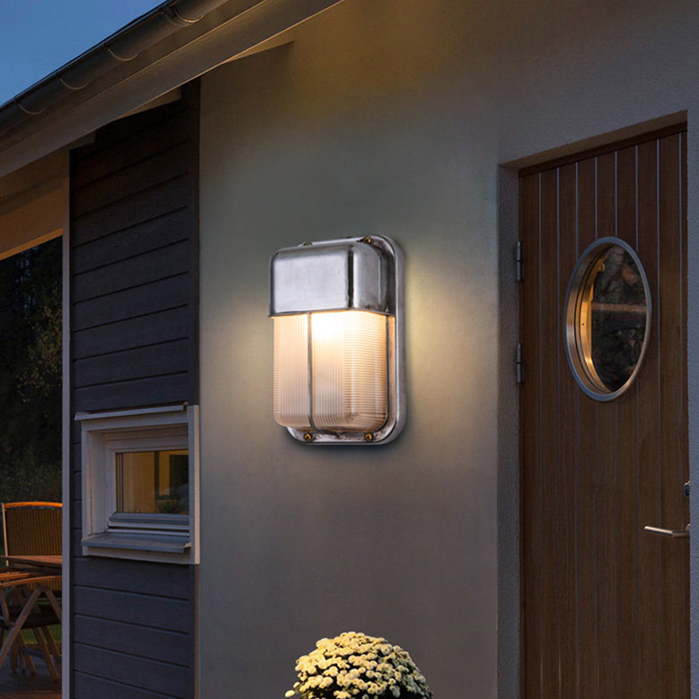 Wall Lamp Geometric Modern Metal Glass  IP65 Waterproof Outdoor Light