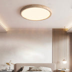 Travertine Japanese Style Round Ceiling Light