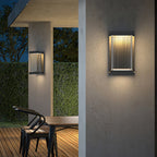 Minimalist Rectangular Glass  IP65 Waterproof Outdoor Wall Light