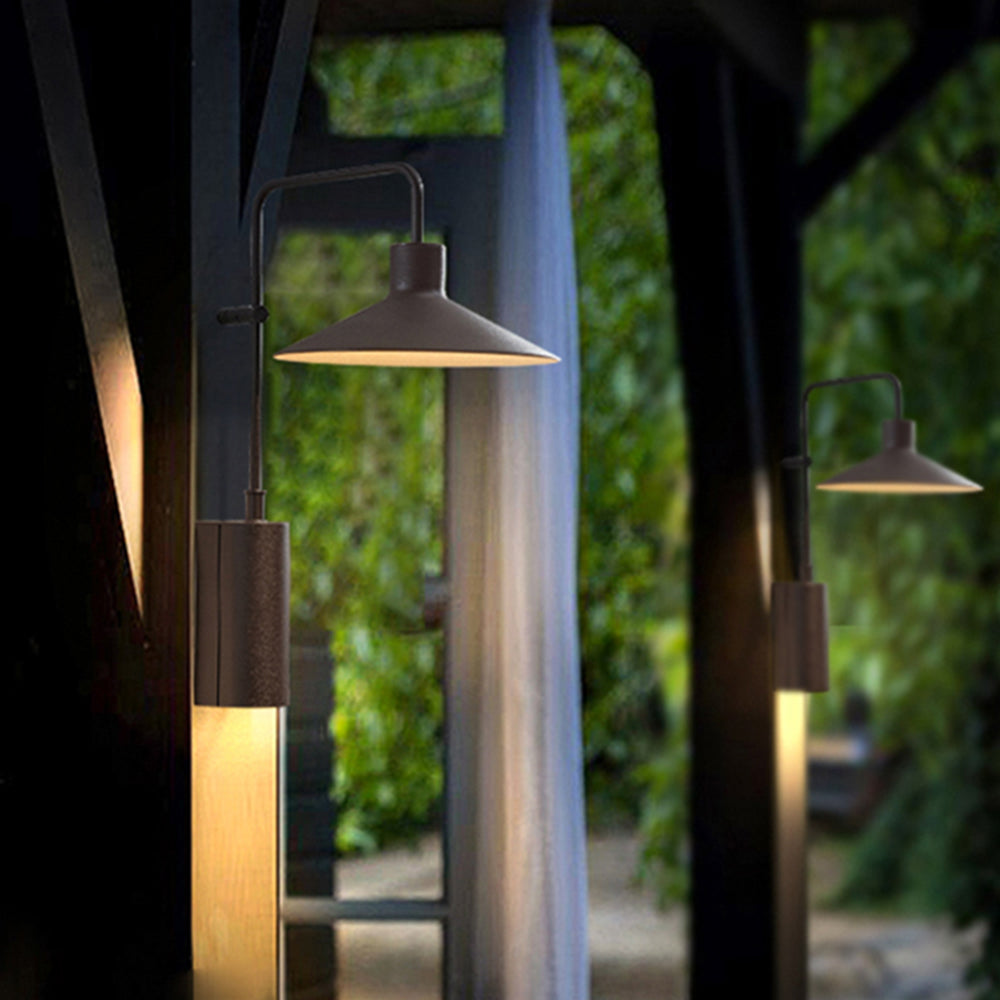 Carins Modern Minimalist Wide Cone Shape IP65 WaterProof Outdoor Light
