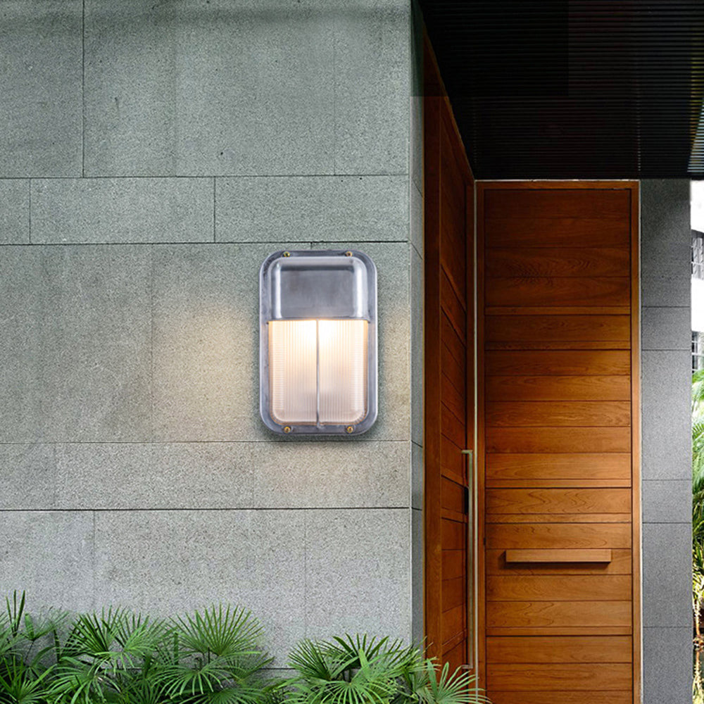 Wall Lamp Geometric Modern Metal Glass  IP65 Waterproof Outdoor Light
