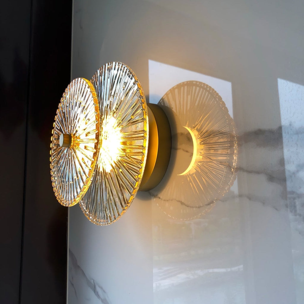 Round Crystal Wall Light
