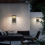 Minimalist Rectangular Glass  IP65 Waterproof Outdoor Wall Light