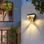 Waterproof Diamond Shape Metal Crystal IP65 Waterproof Outdoor Wall Light