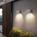 Minimalist Cement Square Outdoor Wall Light