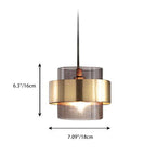 Scandinavian Round Ring Glass Pendant Light