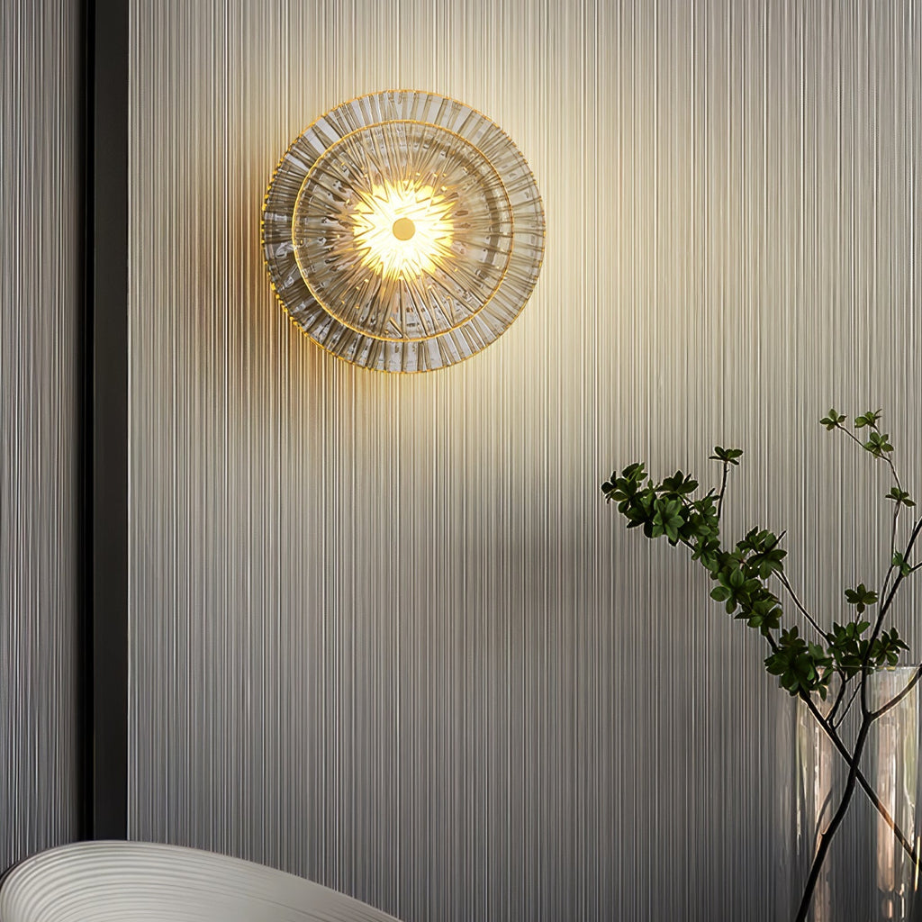Round Crystal Wall Light