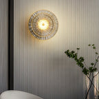 Round Crystal Wall Light