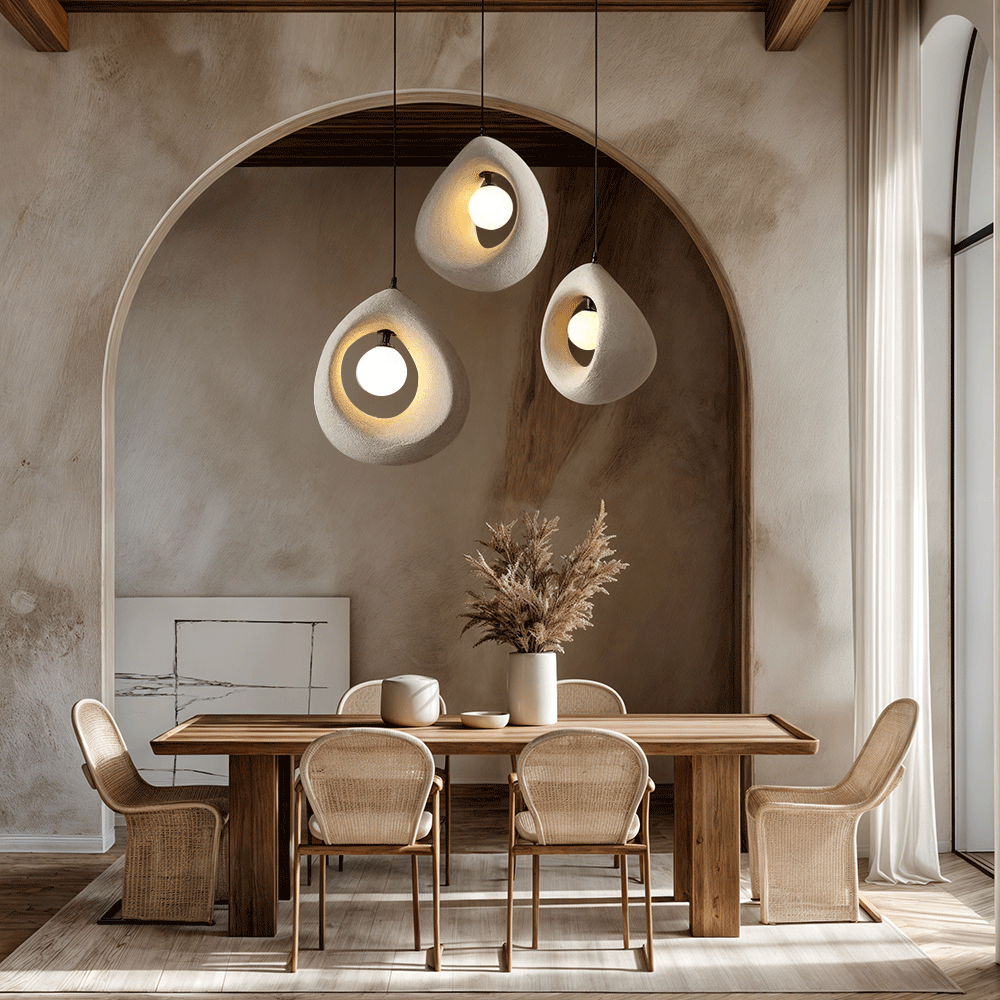 Hayami Wabi Sabi Resin Pendant Light