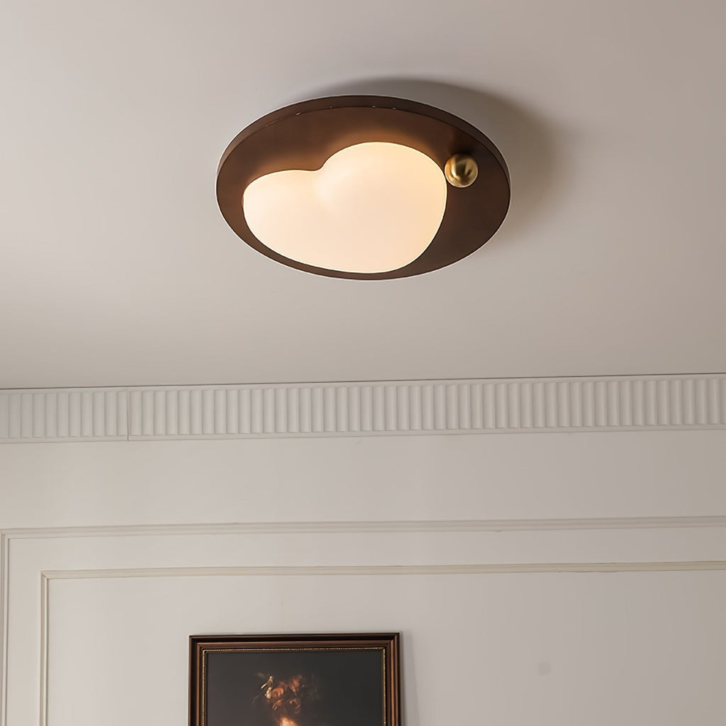 Retro Cream Wood Cloud Dreamscape Ceiling Light