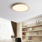 Travertine Japanese Style Round Ceiling Light