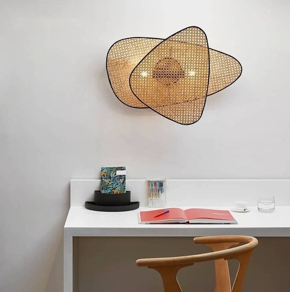 Handmade Bamboo Rattan Wall Light