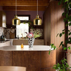Golden Bell Shaped Nordic Steel Pendant Light