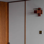 Creative Brick Red Wooden Wall Light
