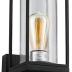 Modern Rectangular Black Wall IP65 Waterproof Outdoor Light