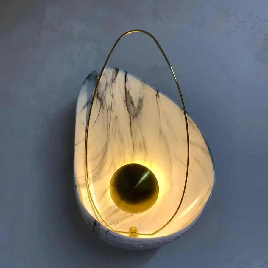 Artisan Shell Resin Wall Light