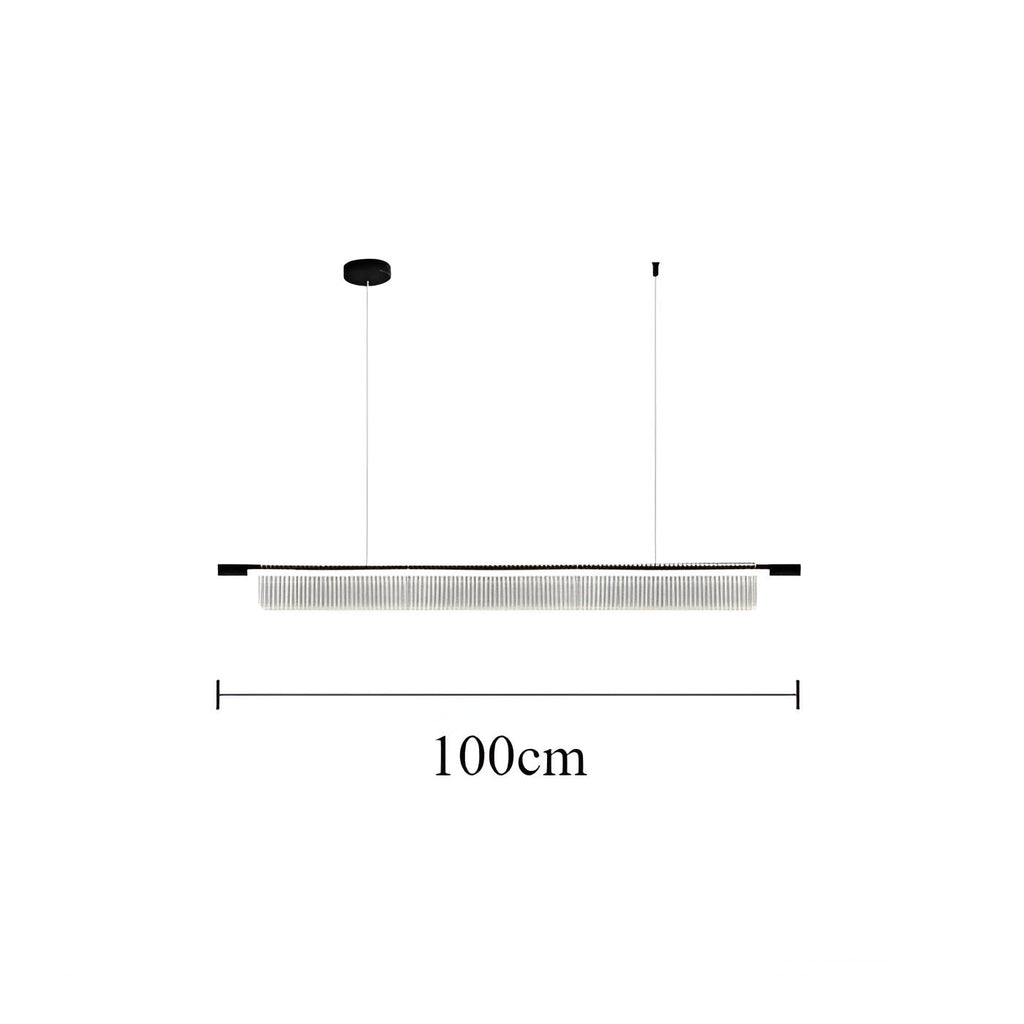Nordic Acrylic Linear Iron Strip Pendant Light