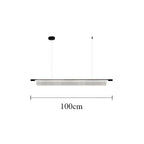Nordic Acrylic Linear Iron Strip Pendant Light