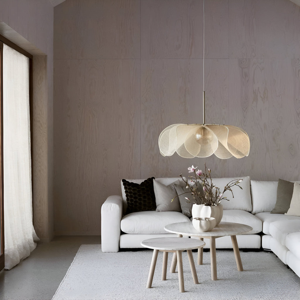 Nordic Fabric Flower Pendant Light