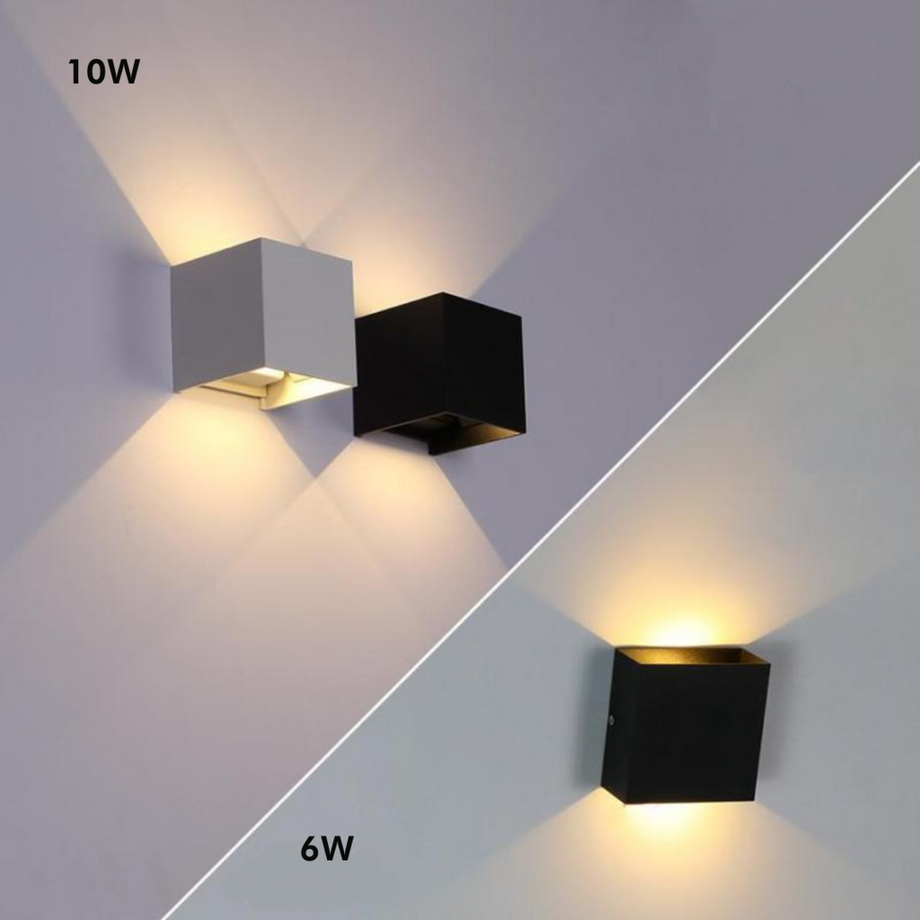 Modern Adjustable Square LED Outdoor Wall Light