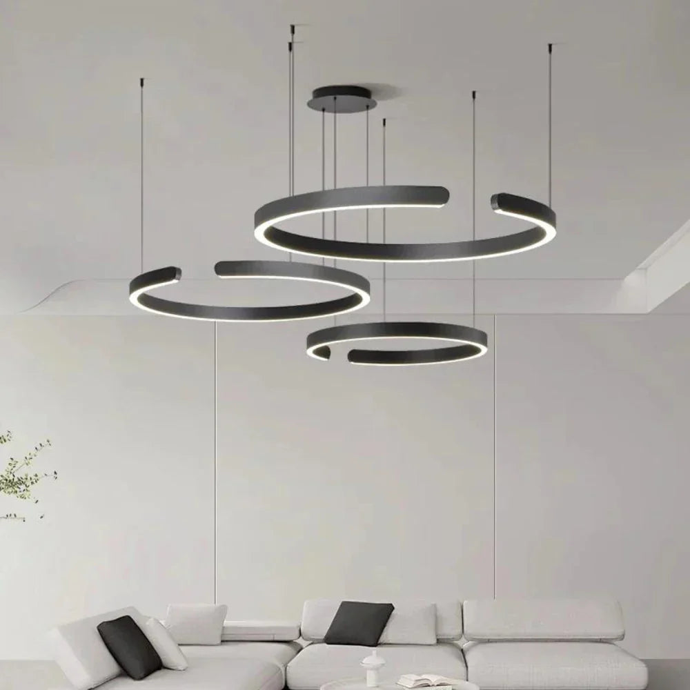 Circular Style Nordic Fused Aluminum Pendant Light