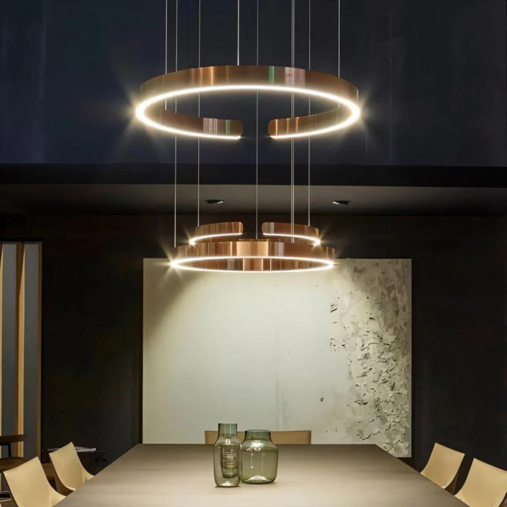 Circular Style Nordic Fused Aluminum Pendant Light