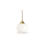 Maison Charm French Cream Glass Pendant Light