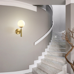 Milky Glow Modern Metal Wall Lamp