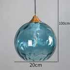 Modern LED Nordic Ceiling Glass Ball Pendant Light