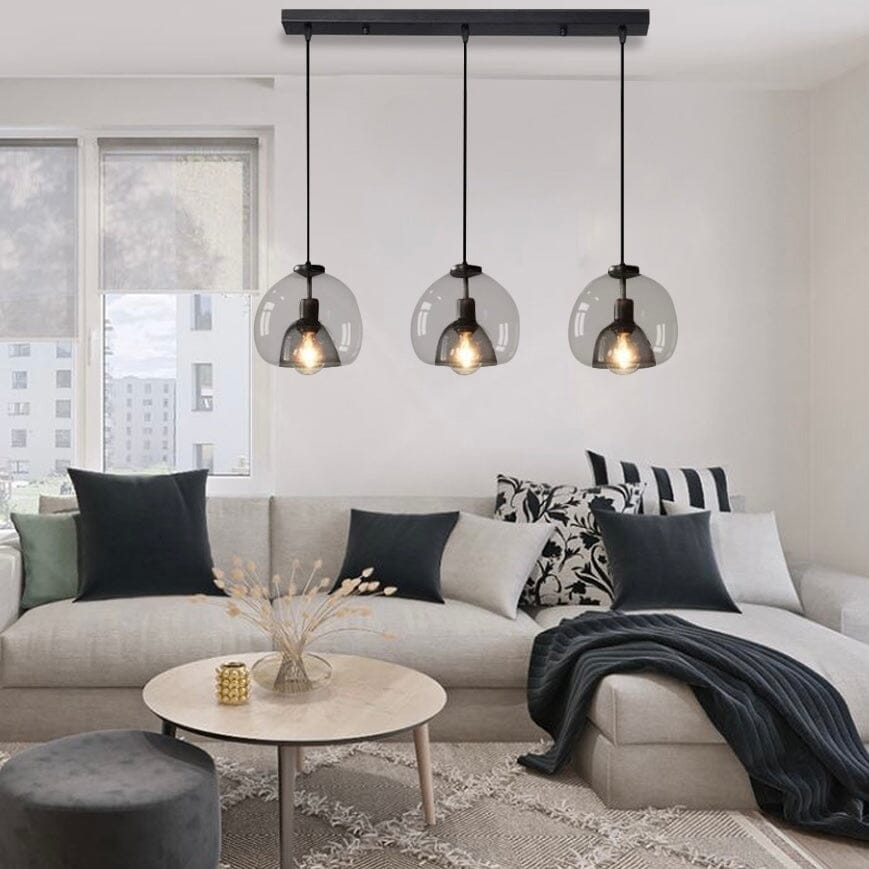 Nordic Minimalist Glass Stone LED Pendant Light