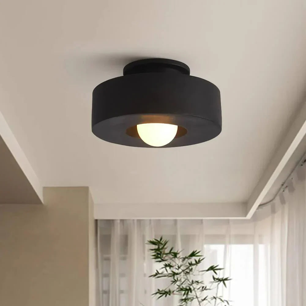 Ethereal Circle Nordic Resin LED Minimalist Ceiling Lamp