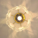 Modern White Semi-Flush Mount Ceiling Light