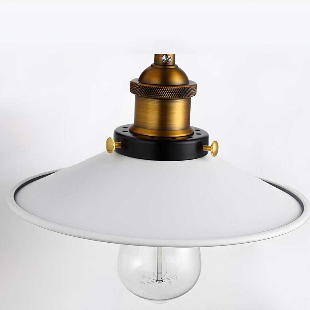 Retro Industrial Style Metal Saucer Shade Wall Light