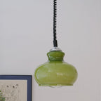 Lunea Nordic Adjustable Retro Cream Glass Pendant Light