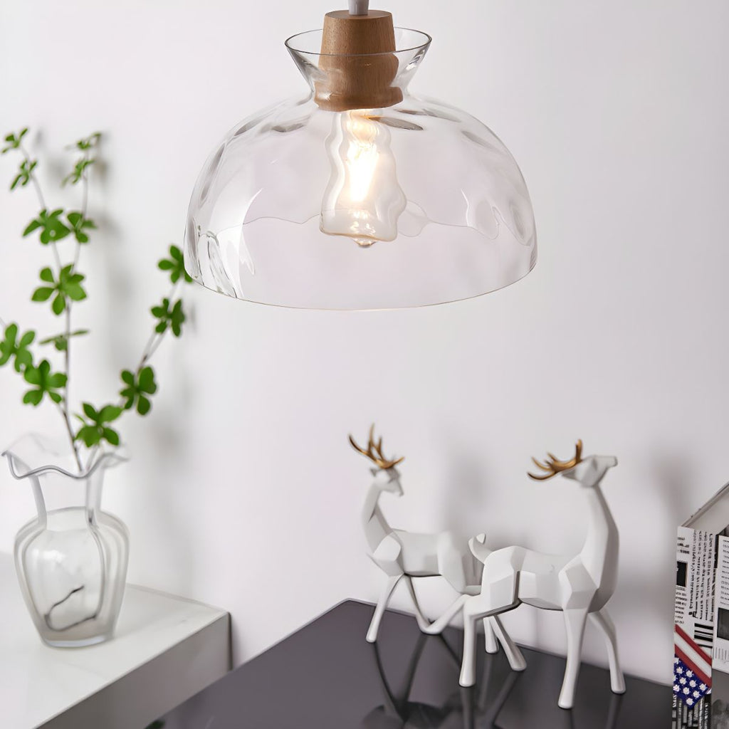 Dane Nordic Clear Glass Pendant Light