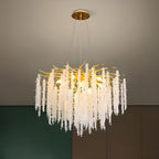 Elegant Crystal Aluminum Ceiling Chandelier