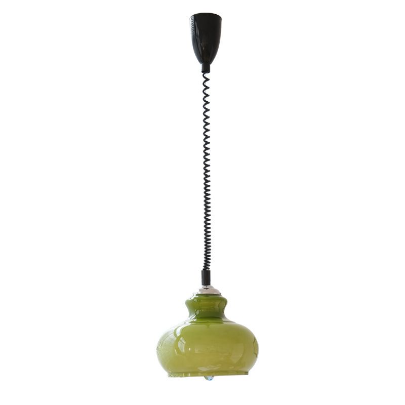 Lunea Nordic Adjustable Retro Cream Glass Pendant Light