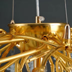 Elegant Crystal Aluminum Ceiling Chandelier