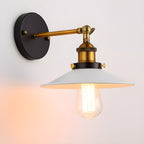 Retro Industrial Style Metal Saucer Shade Wall Light