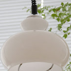 Lunea Nordic Adjustable Retro Cream Glass Pendant Light