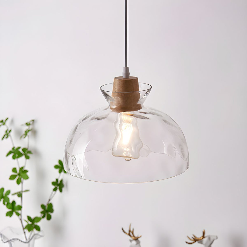 Dane Nordic Clear Glass Pendant Light
