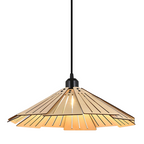 Sora Cone Wabi-Sabi Wood Pendant Light