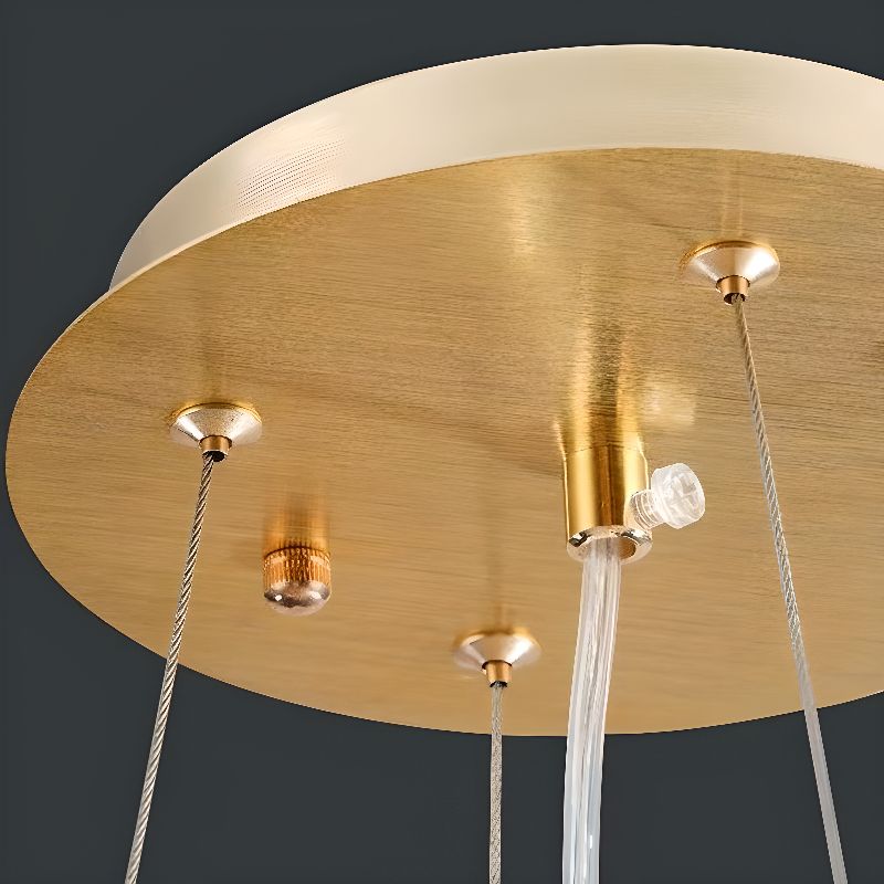 Elegant Crystal Aluminum Ceiling Chandelier