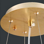 Elegant Crystal Aluminum Ceiling Chandelier