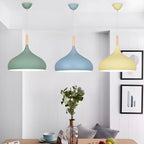 Nordic Wood Macaroon Pendant Light
