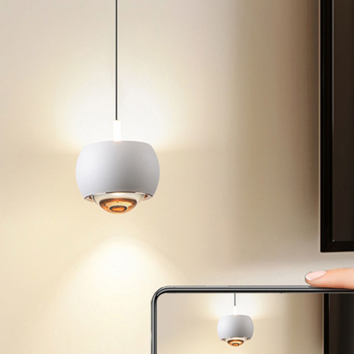 Modern Aluminum Light Ball LED Pendant Light
