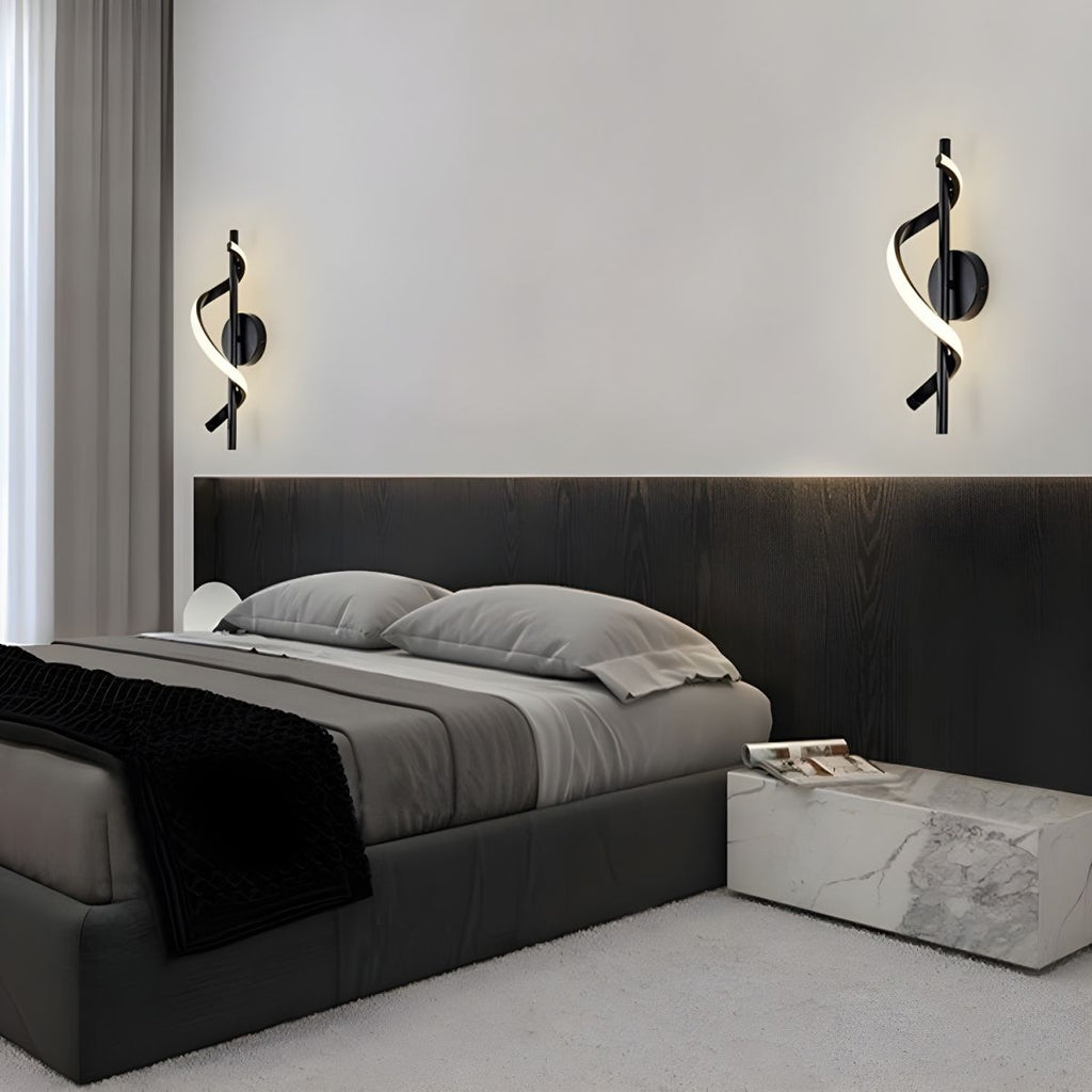 Nordic Spiral Acrylic Wall Light