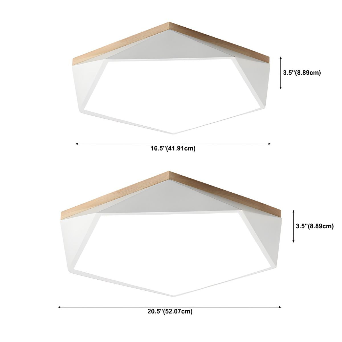 Macaron Pentagonal LED Ceiling Light
